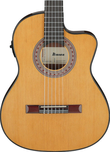 Ibanez GA5TCE3Q-AM GA Series Classical Electro Acoustic Guitar in Amber High Gloss - Image 2