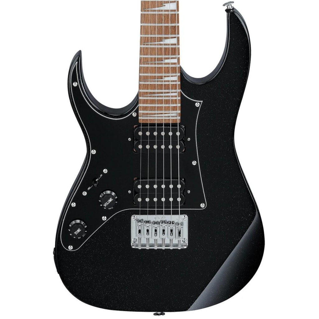 Ibanez GRGM21L-BKN Mikro Left Handed Electric Guitar in Black Night