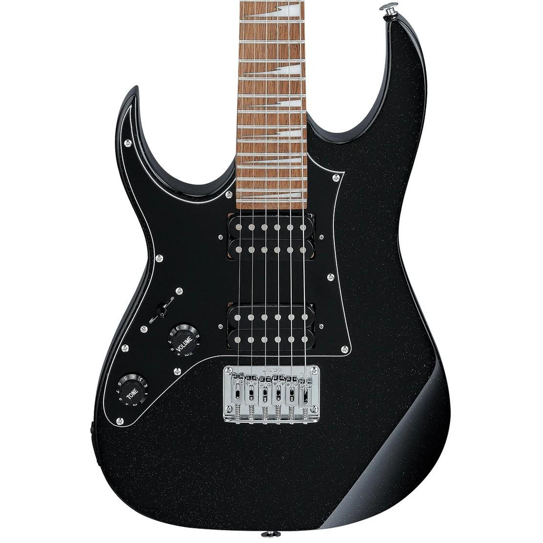 Ibanez GRGM21L-BKN Mikro Left Handed Electric Guitar in Black Night - Image 1