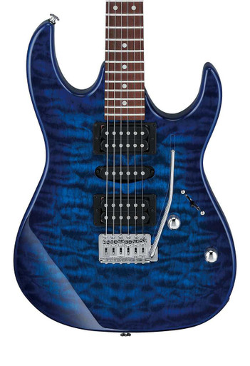 Ibanez GRX70QA-TEB GIO Series Electric Guitar in Transparent Blue Burst - Image 2