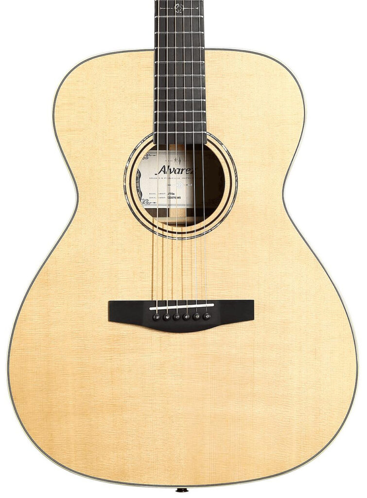 B Stock : Alvarez Laureate LF70E Folk OM Electro Acoustic in Natural - 001