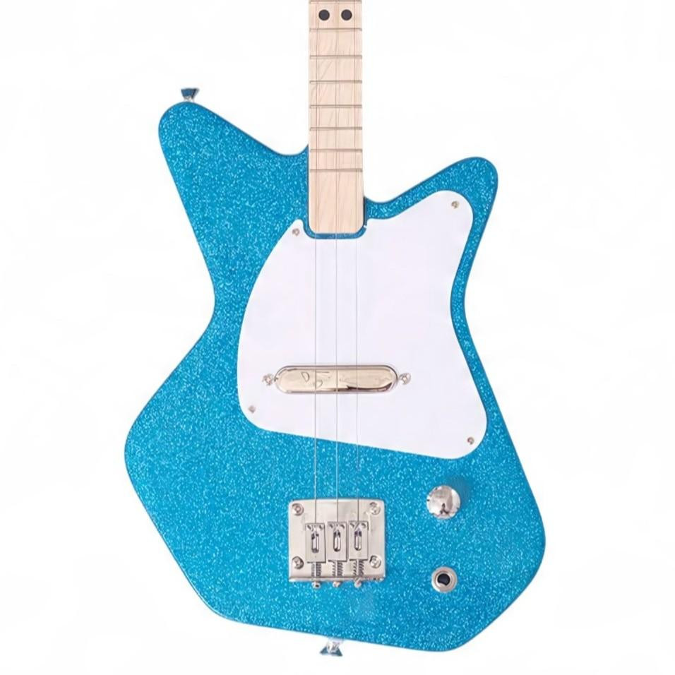 Loog Pro Electric Guitar in Sparkle Blue for Ages 6 Plus