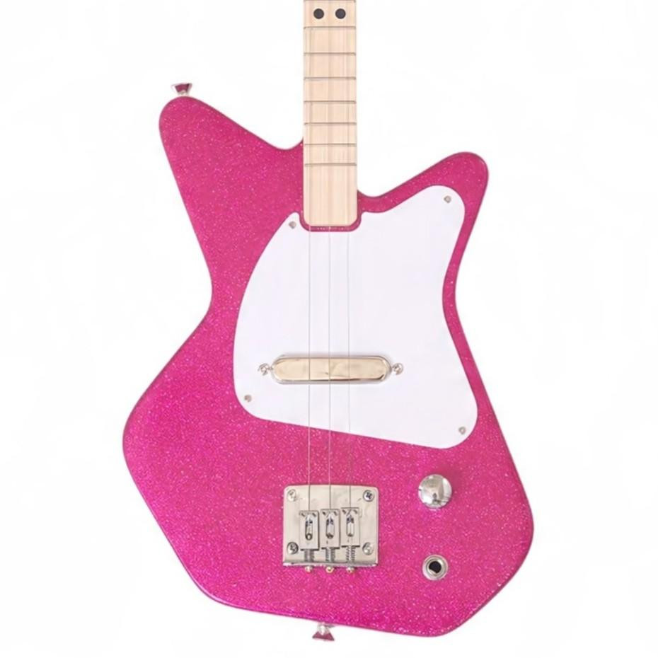 Loog Pro Electric Guitar in Sparkle Magenta for Ages 6 Plus