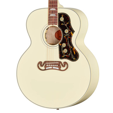 Gibson SJ-200 Standard Left-handed Electro Acoustic Guitar in Classic White - Image 2