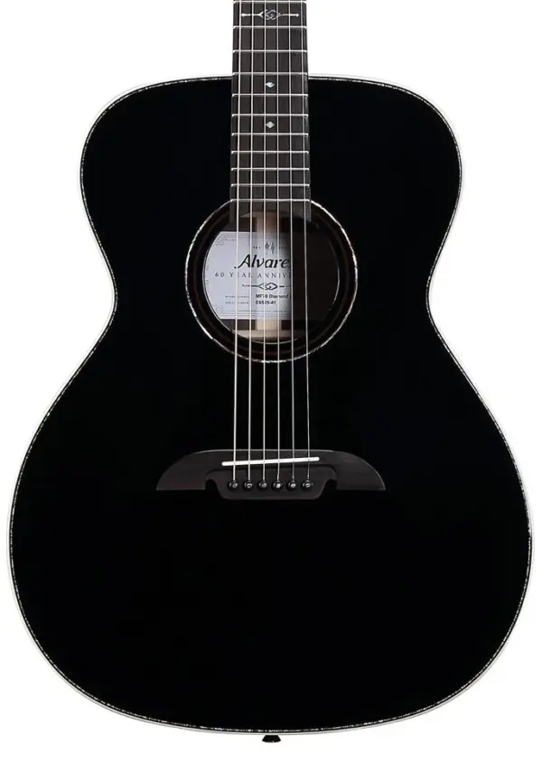 B-Stock : Alvarez Masterworks MF70 Folk OM Acoustic Diamond 60th Anniversary Acoustic Guitar In Blacktop #002 - Image 1