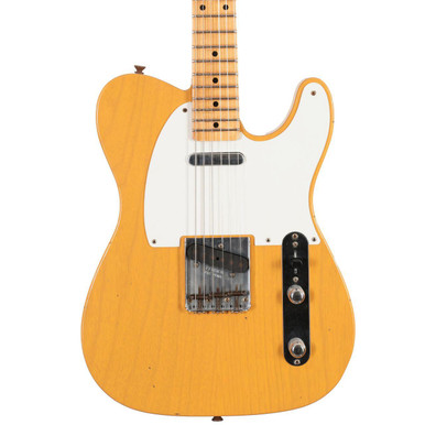 Fender Custom Shop '58 Top Loaded Telecaster Electric Guitar in Butterscotch Blonde Journeyman Relic - Image 2