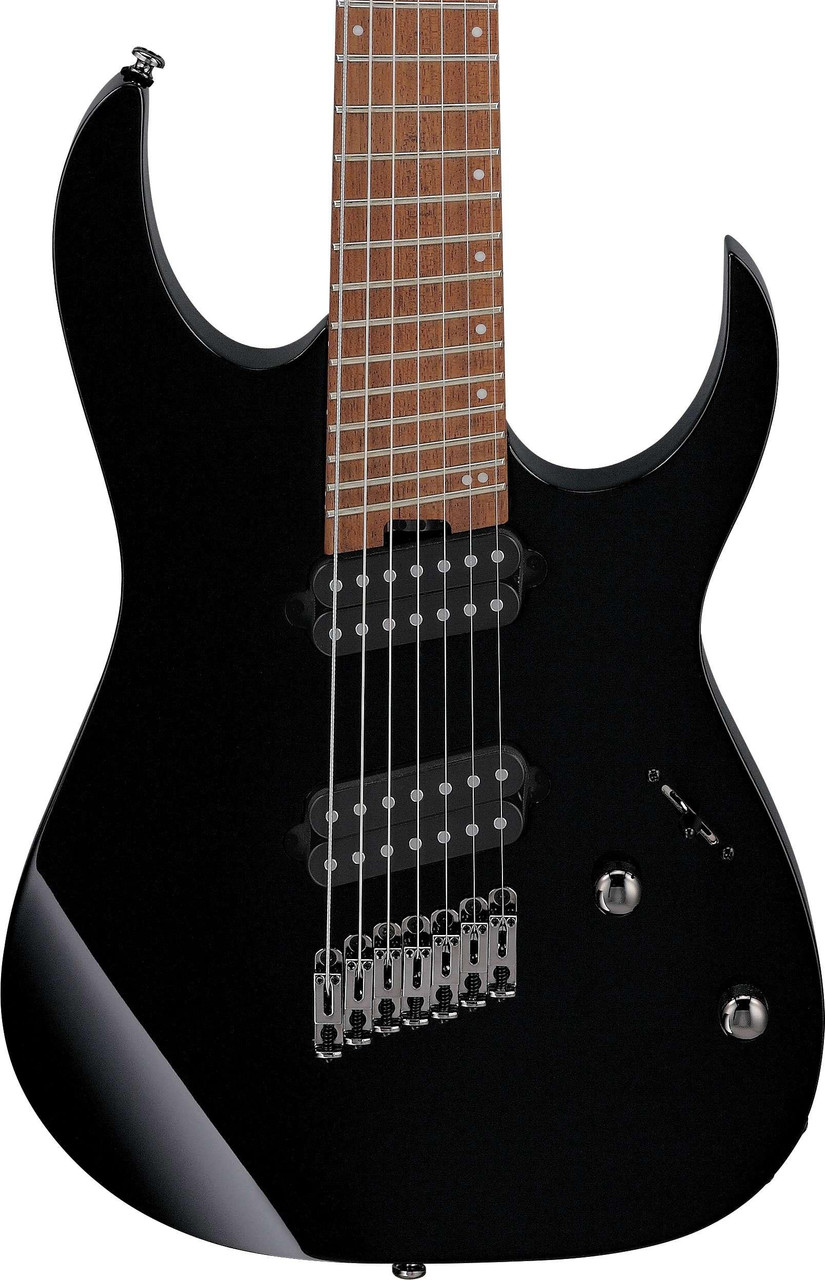Ibanez RGMS7-BK RG 7-String Multi-Scale in Electric Guitar in Black - Image 1
