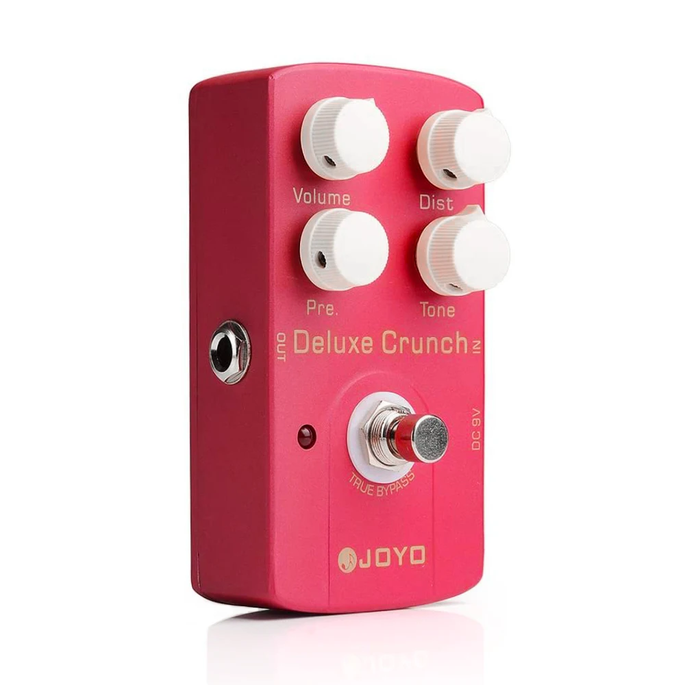 JOYO JF-39 DELUXE CRUNCH Distortion Guitar Pedal 4 Independent Tone Controls for Punk Metal Rock and Vintage Tube Sound