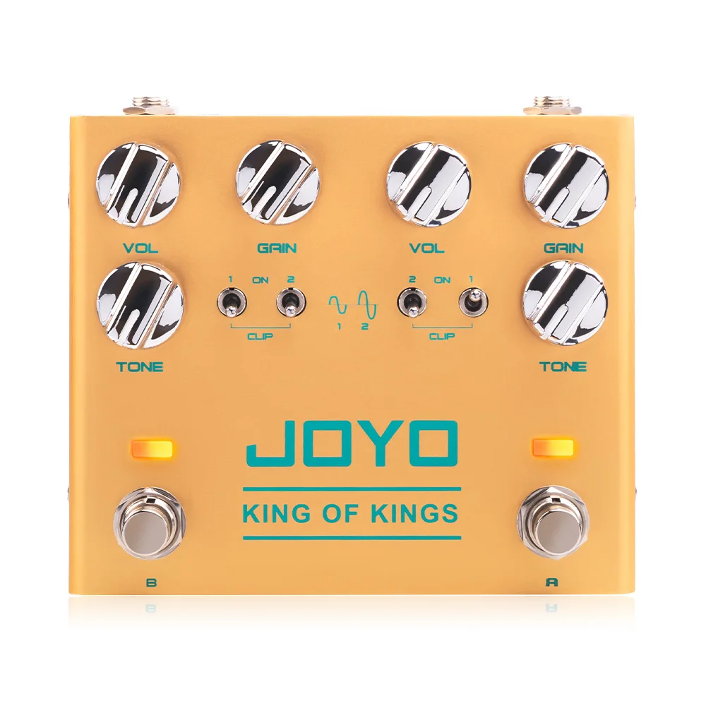 JOYO R-20 KING OF KINGS Overdrive Guitar Pedal 2 Independent Overdrive Channels with Clipping Diode 3 Knobs Control