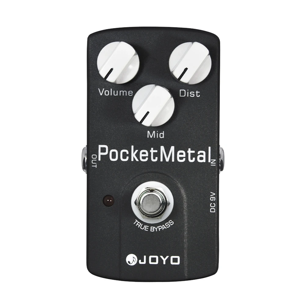JOYO JF-35 POCKET METAL Distortion Guitar Pedal Huge Distortion with Mid Adjustment for Electric Guitar True Bypass