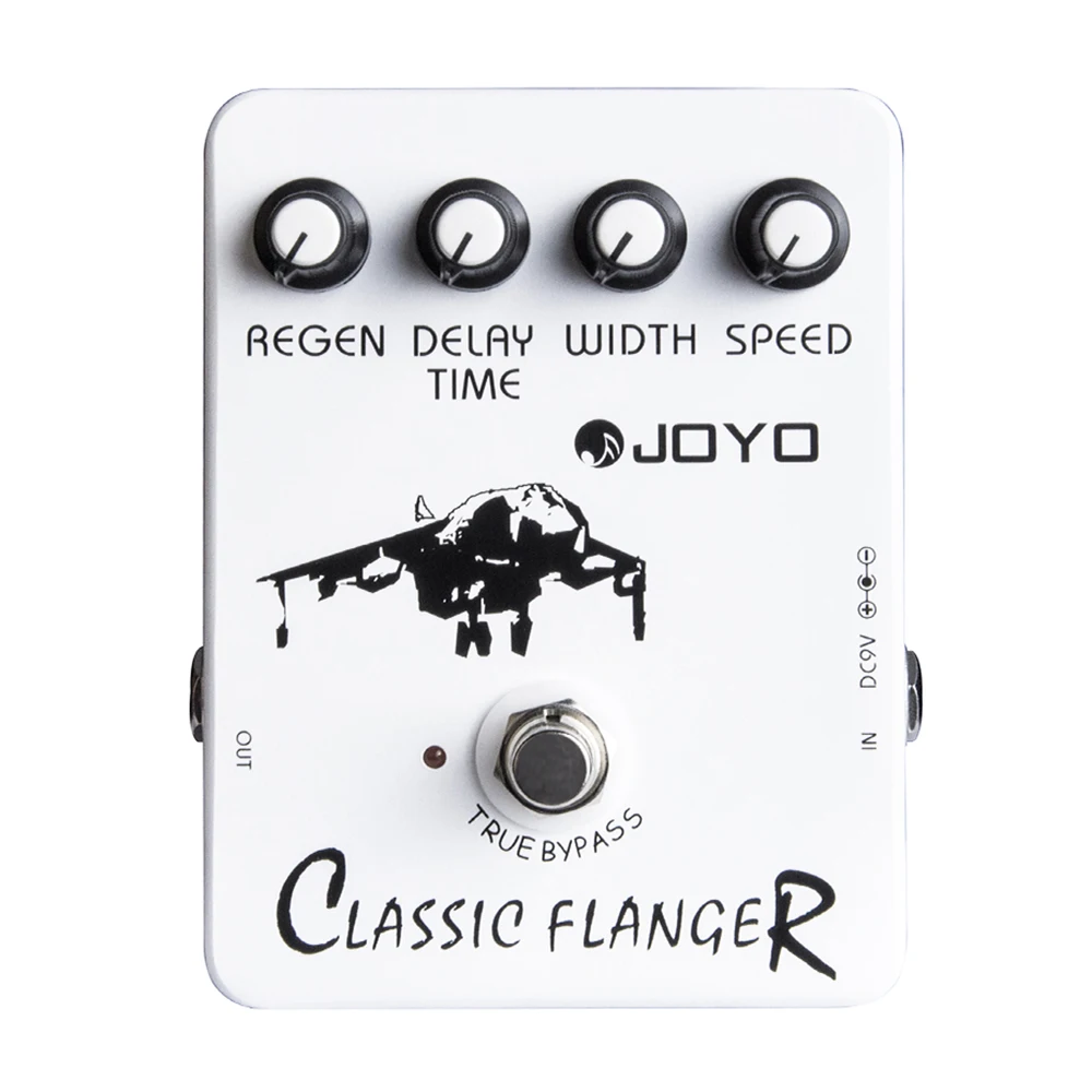 JOYO JF-07 Classic Flanger Guitar Effect Pedal Metallic Flanger Effect Guitar Pedal with Both Phase & Chorus Sounds