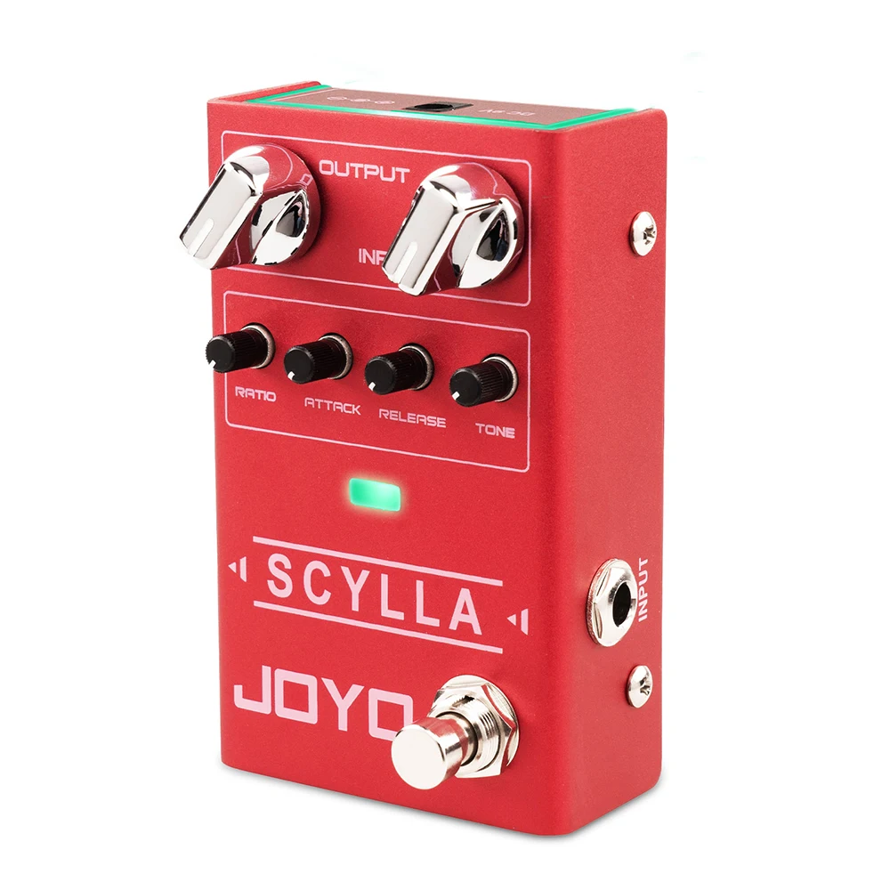 JOYO R-27 SCYLLA Optical Compressor Pedal Studio-Grade Transparent Low-Noise Sustain and Dynamic Response for Bass & Guitar