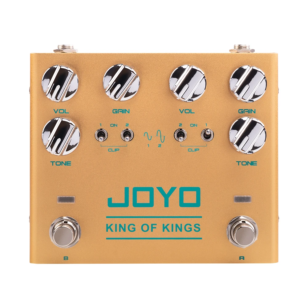 JOYO R-20 KING OF KINGS Overdrive Guitar Pedal Pure Analog Circuit with Independent Clipping for Blues to Classic Rock