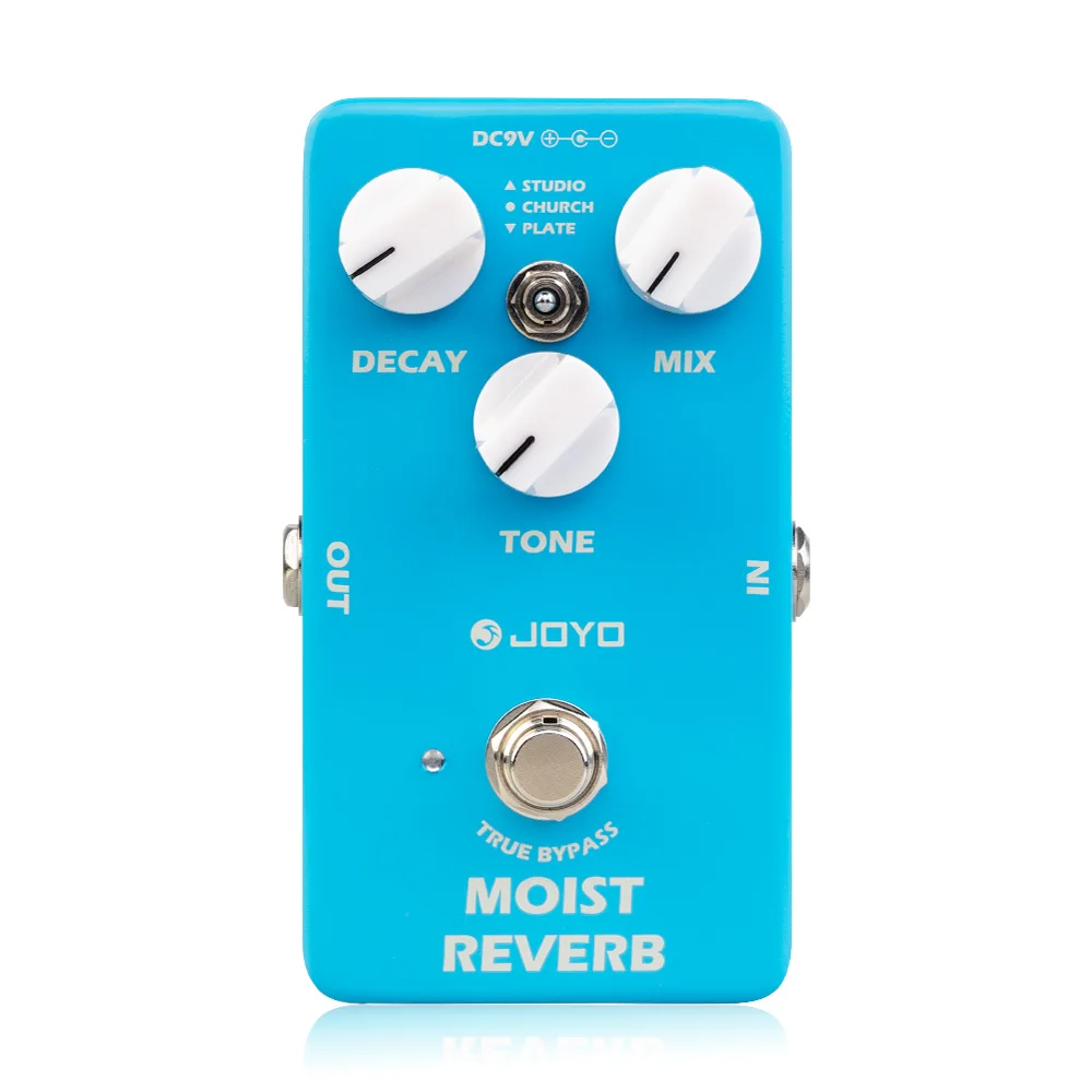 JOYO JF-20 MOIST REVERB Reverb Guitar Pedal with 3 Reverb Effects Studio/Church/Plate True Bypass Metal Design