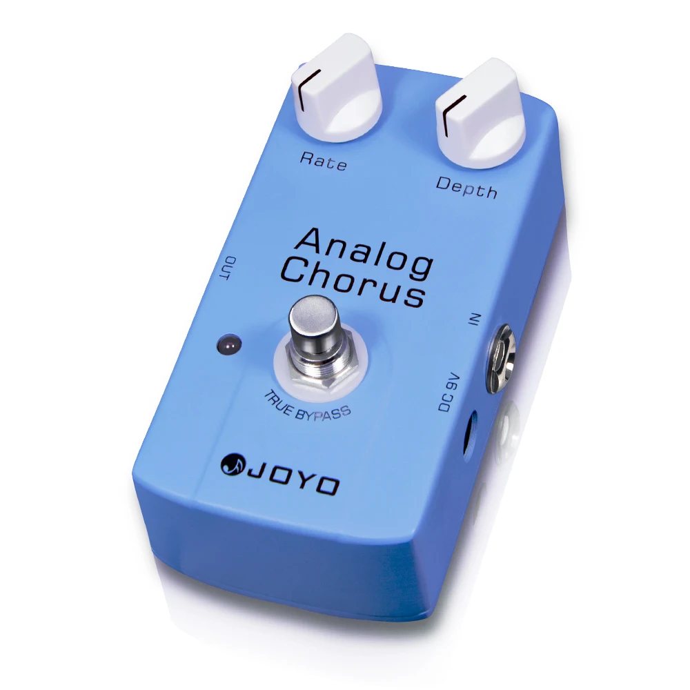 JOYO JF-37 ANALOG CHORUS Chorus Guitar Pedal Wide Range Tone BBD Chip Classic Circuit with Rate/Depth Control Knobs