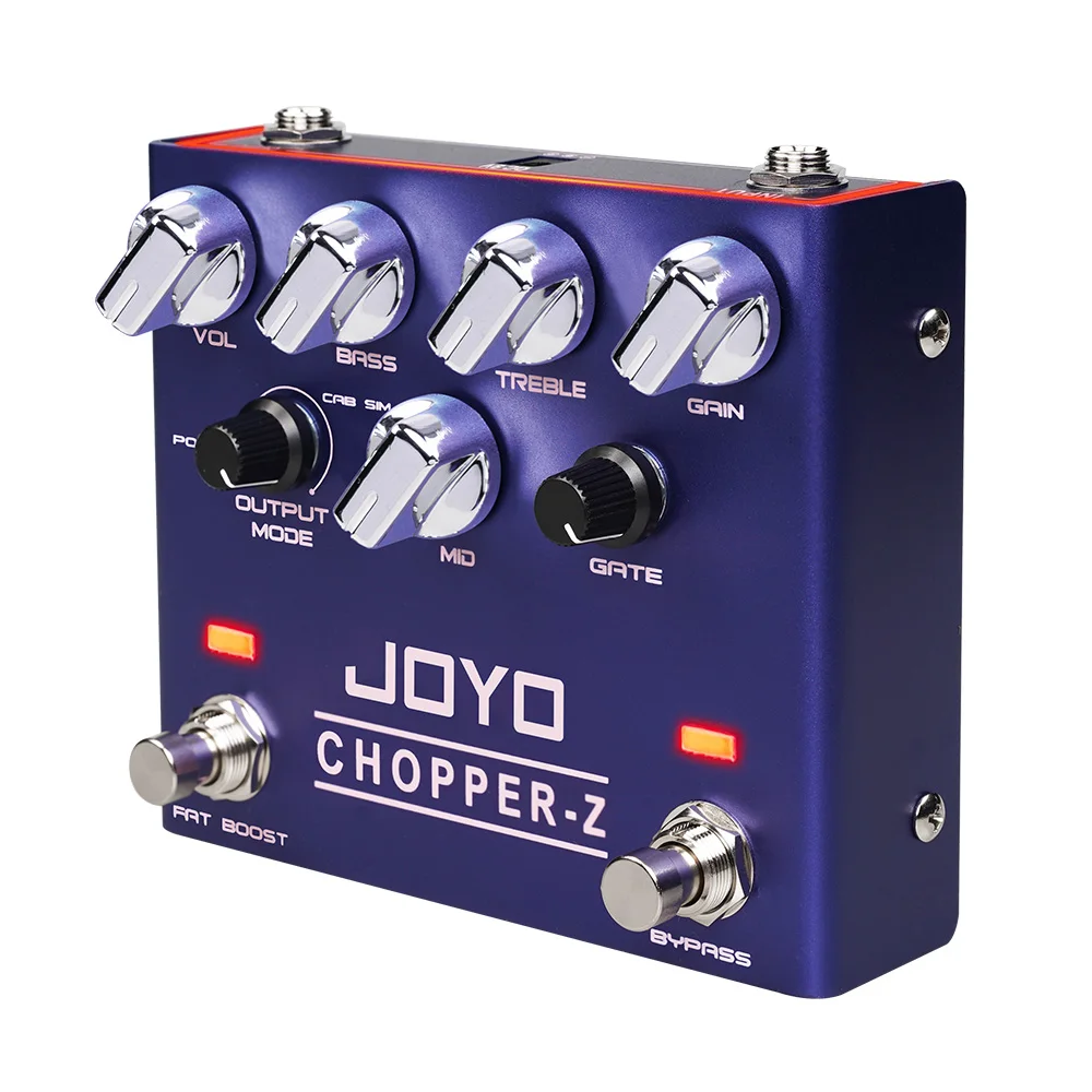 JOYO R‑18 CHOPPER‑Z High Gain Distortion Guitar Effect Pedal Modern Metal Tone Amp Simulation 3‑Band EQ Noise Gate Guitar Pedal
