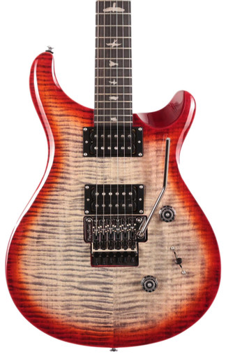 PRS SE Custom 24 Floyd Electric Guitar in Charcoal Cherry Burst - Image 2