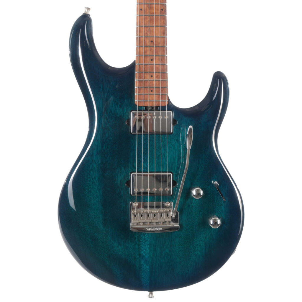 Second Hand Ernie Ball Music Man Luke III Electric Guitar In Neptune Blue #130