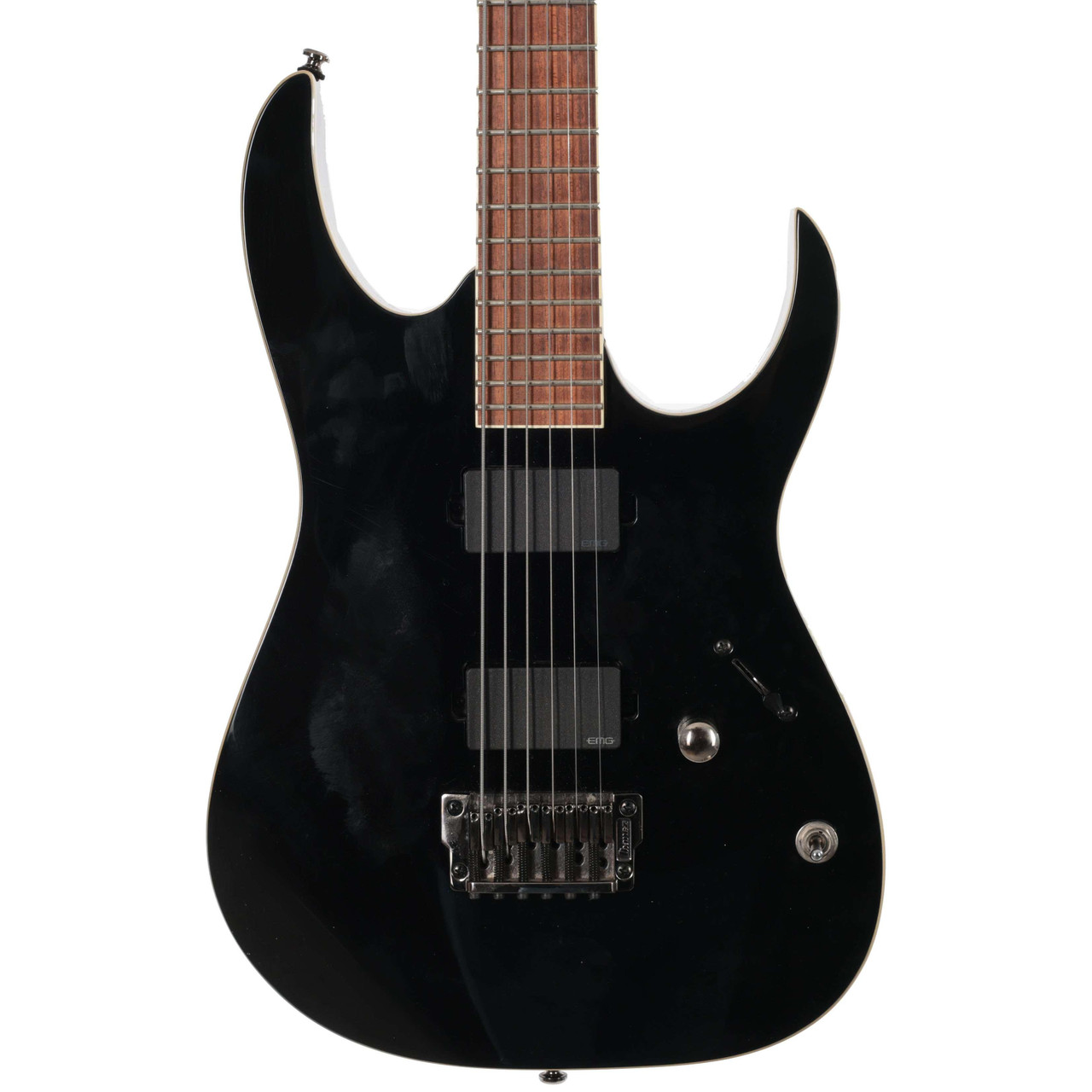 Second Hand Ibanez RGIB21-BK Baritone Electric Guitar In Black Flat #772 - Image 1
