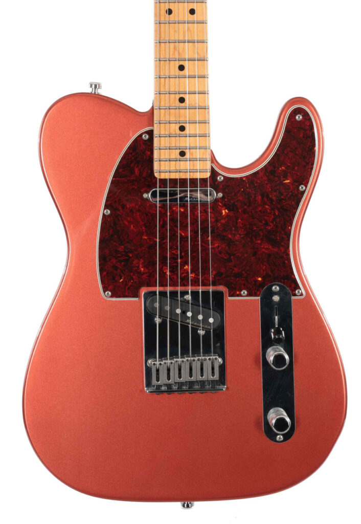 Second Hand Fender Player Plus Telecaster Electric Guitar In Aged Candy Apple Red #876