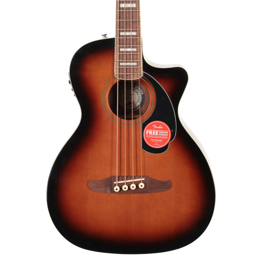 Second Hand Fender Kingman Acoustic Bass Guitar In Shaded Edgeburst #947