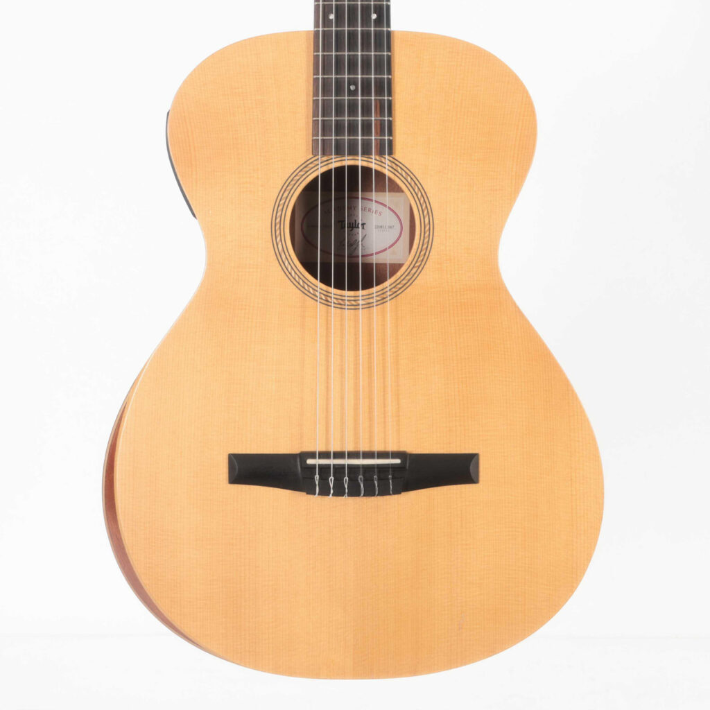 Second Hand Taylor Academy 12e-N Nylon String Acoustic Guitar In Natural #972