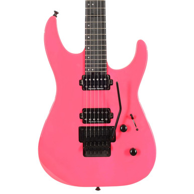 Second Hand Jackson Pro Series DK2 Dinky Electric Guitar In Neon Pink #982 - Image 2