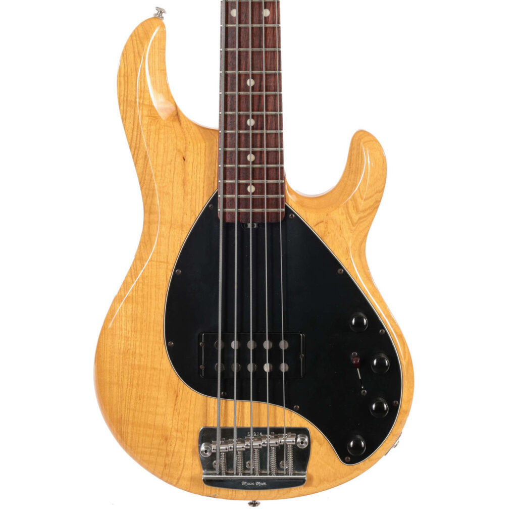 Second Hand Musicman Stingray 5 String Electric Bass In Natural #995