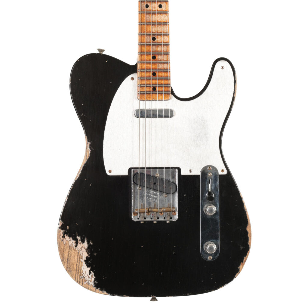 Second Hand Fender Custom Shop 52 Telecaster Electric Guitar In Texas Tea Heavy Relic #022