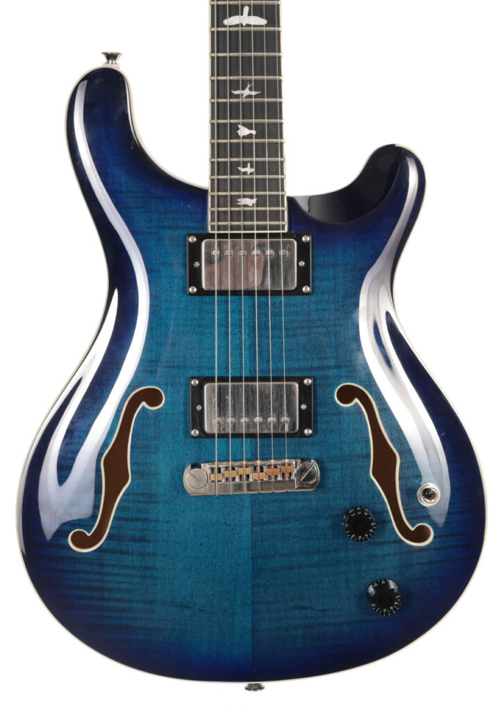 Second Hand PRS SE Hollowbody II Electric Guitar In Peacock Blue #184