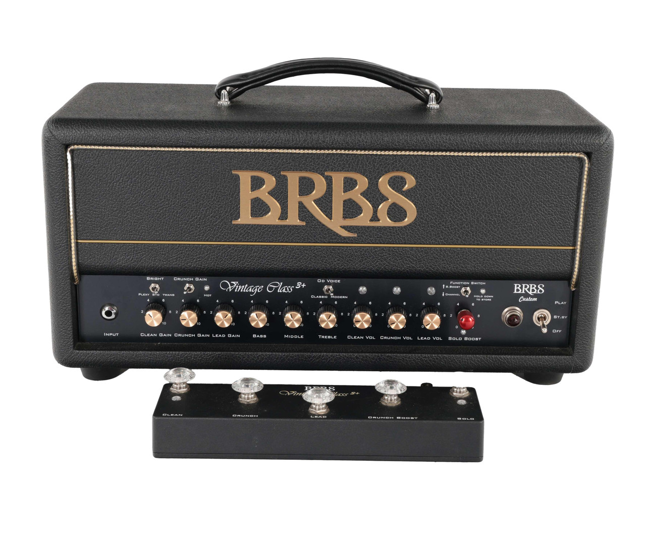 Second Hand BRBS Vintage Class 3+ Amp Head With Footswitch #298 - Image 1
