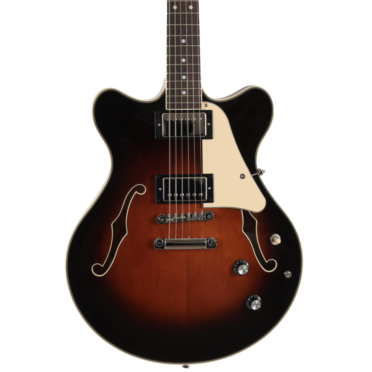 Second Hand Orangewood Clementine Double Cutaway Chambered Electric Guitar In Americano Sunburst #326 - Image 1