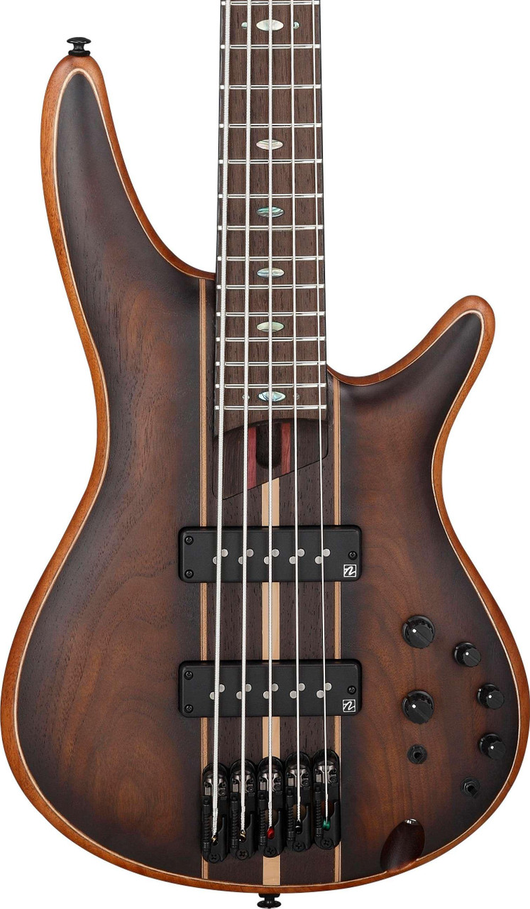 Ibanez SR1355B-EB SR-Series Flat 5-String Bass Guitar in Dual Mocha Burst - Image 1