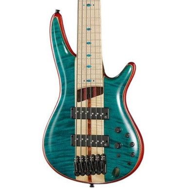 Ibanez SR1426B-CGL SR-Series 6-String Bass Guitar in Caribbean Green Low Gloss - Image 2