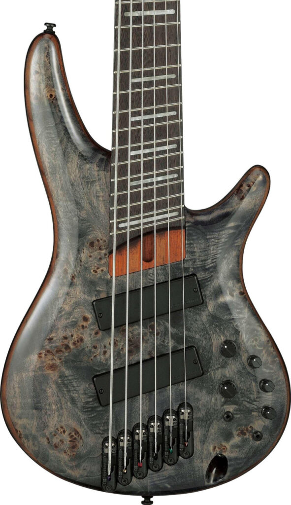 Ibanez SRMS806-DTW SR-Series Multi-Scale 6-String in Bass Guitar in Deep Twilight