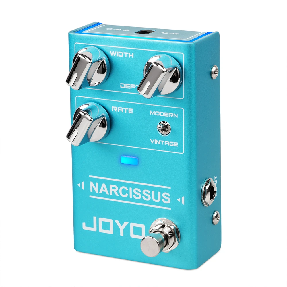 JOYO R-22 NARCISSUS Chorus Pedal Semi-Analog Circuit Electric Guitar Multi Tone Effect with Width/Depth/Rate Knobs True Bypass