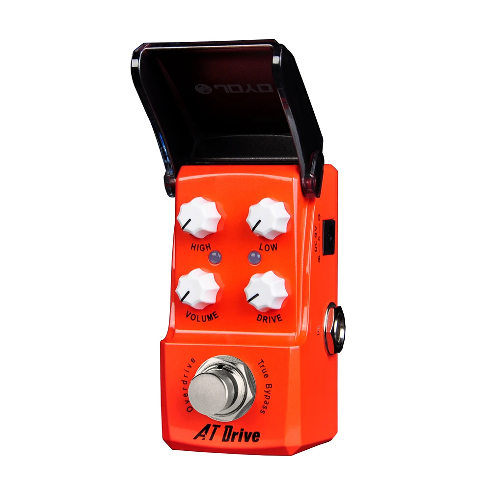 JOYO JF-305 AT DRIVE Overdrive Guitar Pedal with Creamy Bluesy Tone Built-in Compression and ±12dB Active EQ True Bypass