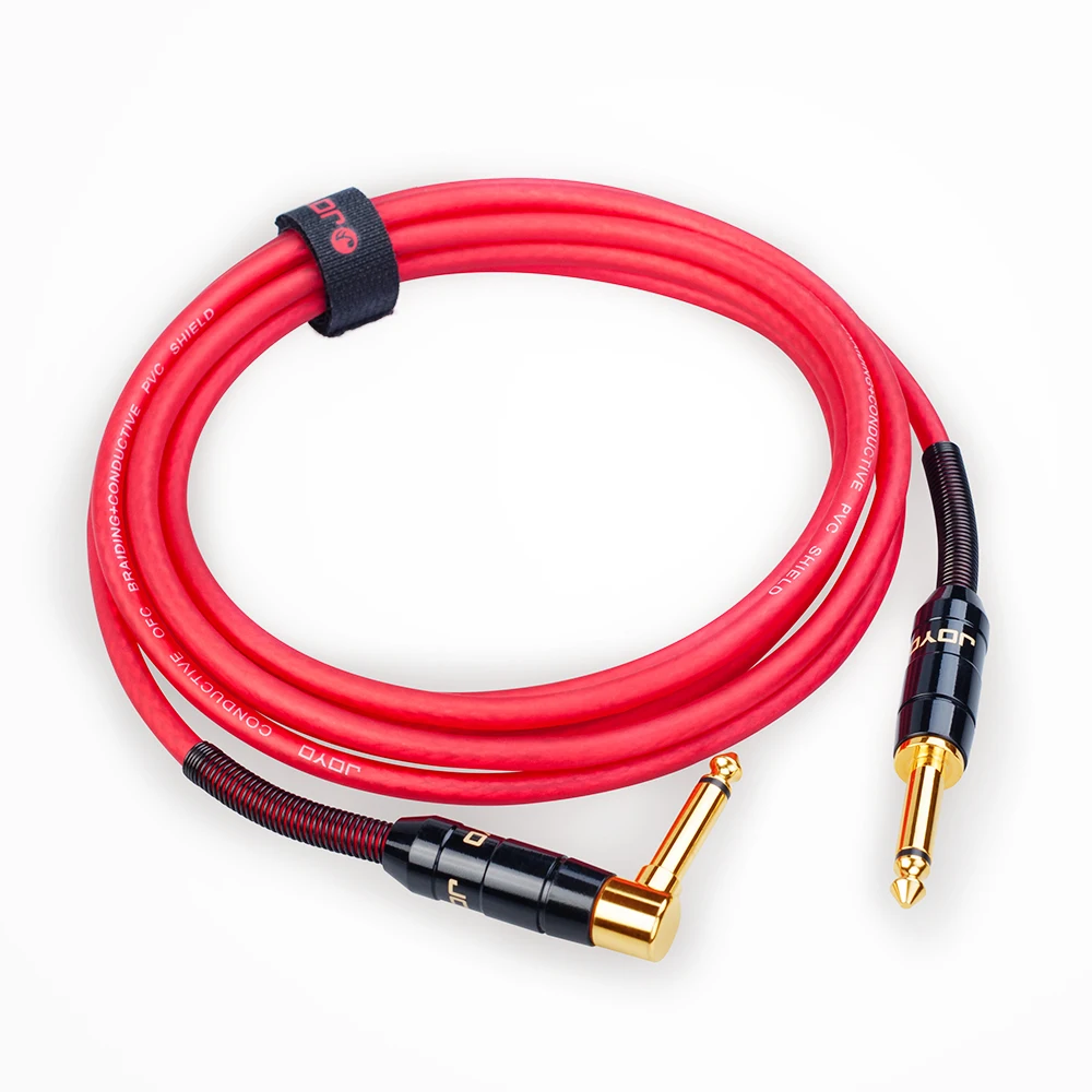 JOYO CM-21/22 6m Guitar Audio Cable 6.35mm Plug Anti-noise Audio Wire Cord Electric Guitar Bass Cables Musical Instrument Parts
