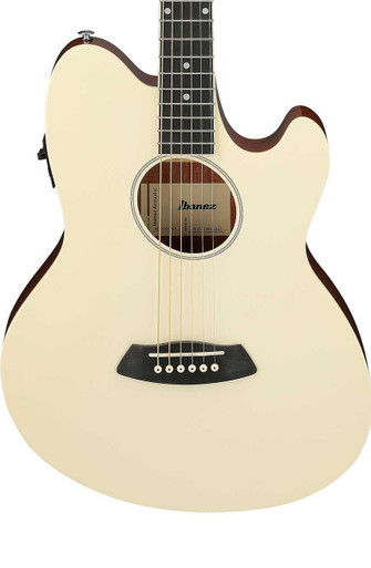 Ibanez TCY10E-IVH Talman SeriesElectro Acoustic Guitar in Ivory - Image 2