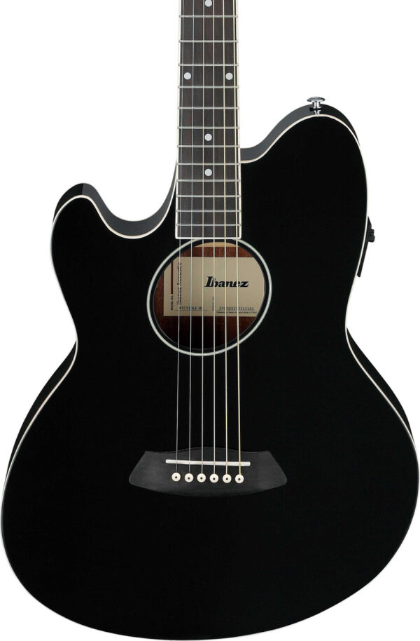 Ibanez TCY10LE Talman Series Left Handed Electro Acoustic Guitar in Black - Image 1