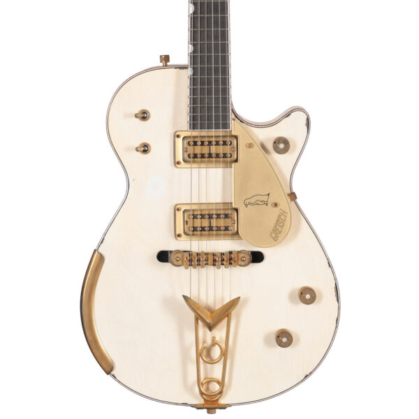 Gretsch Custom Shop G6134-58 Penguin Heavy Relic Electric Guitar in Aged White - Image 1