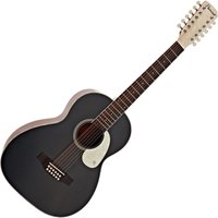 Hartwood Century 12 String Parlour Acoustic Guitar Black