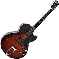Hartwood Novella II Hollowbody Electric Guitar Vintage Sunburst