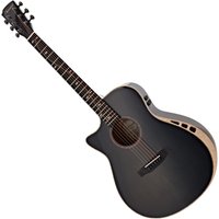 Hartwood Sonata-FX Left-Handed Concert Electro-Acoustic Guitar Black