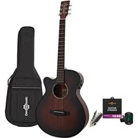 Tanglewood TWCRSFCE Crossroads Electro Acoustic Left Handed Whiskey Burst with Accessory Pack